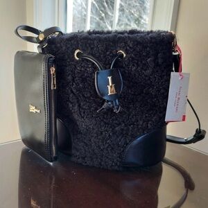 Isaak Mizrahi Sherpa bucket bag
